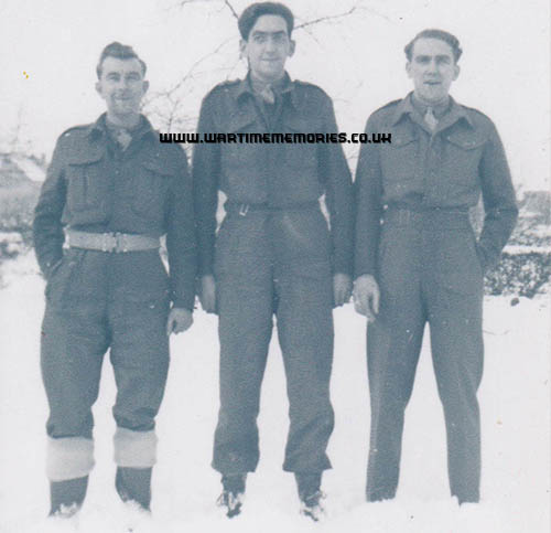 Johnny Longston in_Belgium, he is on right, others are Charlie and George